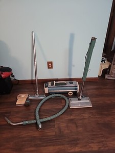 VINTAGE ELECTROLUX CANISTER VACUUM MODEL 1205 Working Good With ATTACHMENTS!