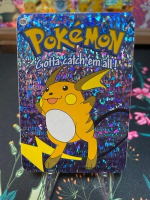 Raichu #26 -  Vintage Vending Machine Prism Sticker 2000 - Pokemon Card - Image 1 of 2