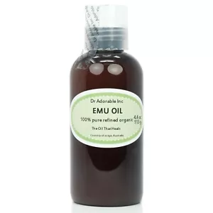 4 oz Emu Oil Pure Buy One Get One FREE for Face Skin Hair Growth Stretch Marks - Picture 1 of 5