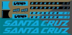 Santa Cruz Bronson MK2 CC or C Replacement Decals | Full Set | Blue