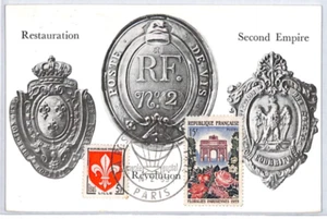 FRANCE Postcard 1959 2nd Empire Restauration Postal Museum 1870-71 Balloon PX298 - Picture 1 of 10