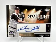 2006 Upper Deck Ovation Spotlight Signatures Aaron Cook #SS-AC Auto