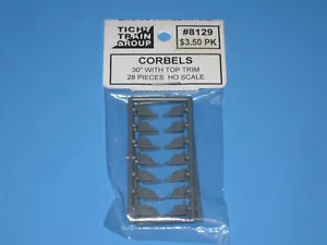 Tichy Train HO #8129, Corbels, 30" w/Top Trim (28 pcs) - Picture 1 of 1