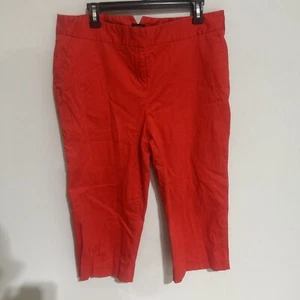 ATTENTION Women's Size 14 Casual Modern Fit RED Capri Pants PREOWNED - Picture 1 of 9