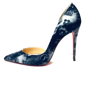 NEW! CHRISTIAN LOUBOUTIN Iriza 100 Jeans Punk Stiletto Pumps Sz 8 SRP $850 - Picture 1 of 3