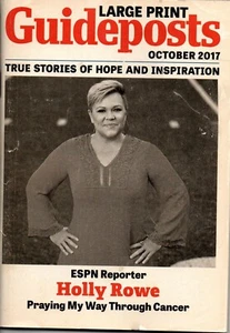 Guideposts Magazine Large Print October 2017 ESPN Reporter Holly Rowe - Picture 1 of 1