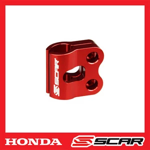 BREMSLEITUNGSHALTER HONDA CR CRF CRFX 125 150 250 450 CRF250R CRF450R ROT SCAR - Afbeelding 1 van 2