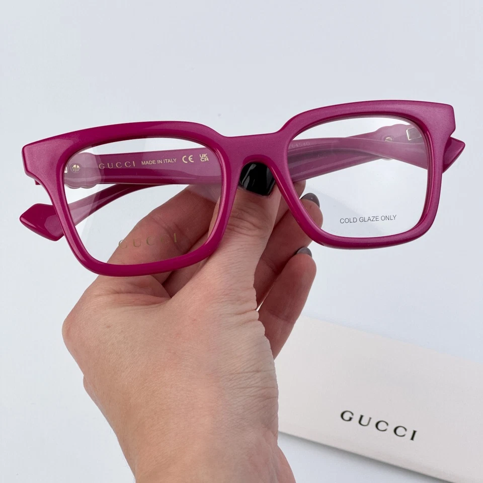 Gucci GG1728O Eyeglasses 004 RED 100 AUTHENTIC