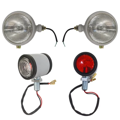 Faro gris tractor Ford con mayordomo se adapta a 2N, 9N, 8N, 600, 800, NAA 310066F Foto 1 de 4