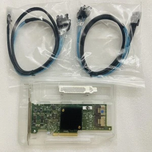 NEW HP H220 9205-8I IT PCI-e 3.0 x8 Host Bus Adapter card & 2PCS SFF-8087 SATA - Picture 1 of 5