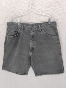 Wrangler Men Short 36 Olive Gray 100% Cotton Straight Leg Regular Fit Denim - Picture 1 of 22
