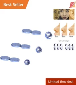 Magnetic Nose Stud Stainless Steel 2mm Tiny Clip On Fake Piercing Comfortable - Picture 1 of 8
