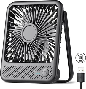 Koonie USB Desk Fan, Strong Wind Ultra Quiet Small Personal Fan with 180° Tilt - Picture 1 of 7
