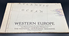 1950 National Geographic: Western Europe Vintage Insert Map, Gilbert Grosvenor