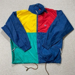 VINTAGE Waterproof Jacket Mens Medium Oversized Festival Rain Anorak Pac a Mac - Picture 1 of 12
