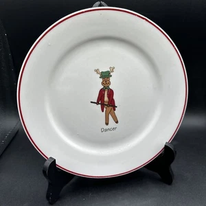 Rainbow Mountain Dancer Rentier 8 1/4" Weihnachten Urlaub Snack Ersatzteller - Bild 1 von 3