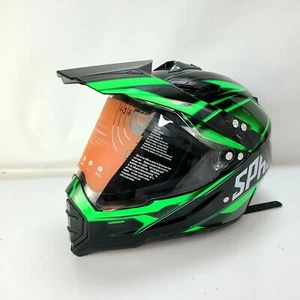 DOT Motorcycle Adult Full Face Helmet Dirt Bike BMX Off Road ATV w/ Face Shield - Bild 1 von 7