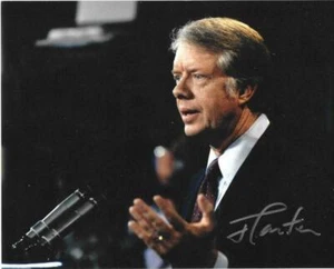 Jimmy Carter USA Demokraten Präsident Autogramm Autograph Demokratischen Partei - Bild 1 von 1