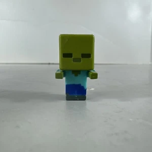 Minecraft Mini Figure Zombie Stone Series 2 Miniature Loose Green Figurine - Picture 1 of 3