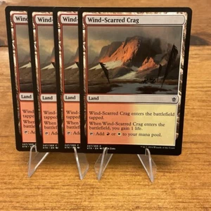 4x Wind-Scarred Crag Khans of Tarkir Regular Magic The Gathering MTG (Playset) - Picture 1 of 1