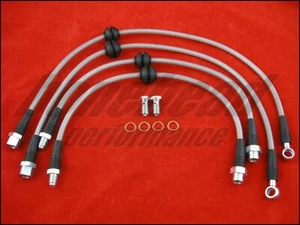 Techna-Fit Stainless Steel Braided Brake Lines 2003-2006 Mini Cooper R50 & R53 - Picture 1 of 5