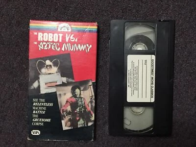 THE ROBOT vs. THE AZTEC MUMMY -  MEXICAN Horror Film VHS - RAMON GAY B&W - Image 1 of 4