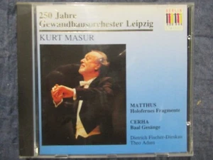 MASUR, FISCHER-DIESKAU, ADAM Matthus  / CD 1993 DSB Berlin Classics BC 2072-2 - Bild 1 von 2
