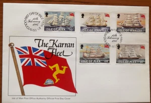 Isle of Man: The Karran Fleet - 14th February 1984 - FDC + Insert - VGC - Picture 1 of 1