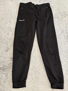 Bauer Hockey Team Youth Black Warmup Pants Size YXL Fleece Jogger Pants - Picture 1 of 5