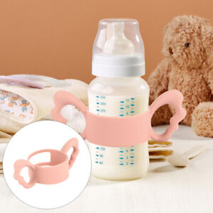  Handle Silicone Baby Bottles Feeding Grip Hands Free Holder for