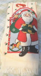 Kitchen Christmas Towel with Santa ~ New - Bild 1 von 1