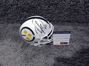 Josh Dobbs Pittsburgh Steelers Unterzeichnet Eigener 1/1 Mini Helm W / PSA COA - Picture 1 of 1