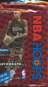 2 PACK LOT 1996/97 HOOPS SERIES 2 RETAIL BASKETBALL 12 CARDS PER PACK - Picture 1 of 3