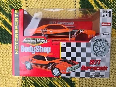 ERTL American Muscle Body Shop 1:24 Orange '71 Barracuda diecast model - Image 1 of 2