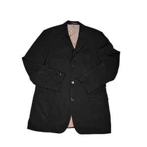 Vintage 90s Hugo Boss Rossellini/Movie Black Blazer/Sport Coat 42L Made in USA - Bild 1 von 12