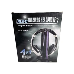 4 in 1 HiFi Wireless & Wired Kopfhörer FM Radio Empfänger Online Chat 83-100 mhz - Bild 1 von 24