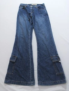 Jeans donna Paris Blues cotone svasato tasche extra denim EH6 blu taglia 3 - Foto 1 di 4