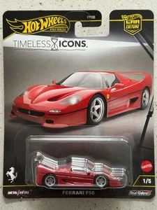 Hot Wheels Premium Ferrari F50 2025 iconos atemporales con protector 250 gto f40 - Imagen 1 de 4