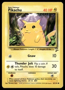 Pikachu Common Base Set 2 087/130 - Picture 1 of 2