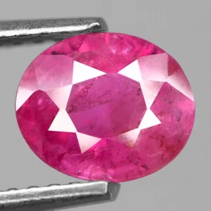 1,12 quilates Piedras Preciosas Naturales Rubí Rosa Ovaladas Normal Calefacción Tanzania Color Deslumbrante - Imagen 1 de 7