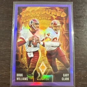 2024 Panini Phoenix Treasured Tandems - Purple Doug Williams/Gary Clark Redskins - Picture 1 of 2