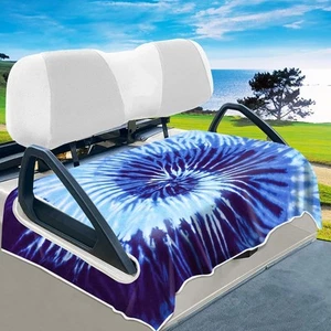 Golf Cart Seat Covers, Excellent Tie-Dye Golf Cart Seat Towel Blanket Keeps Seat - Picture 1 of 21