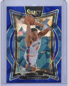2024-25 Panini Select - Concourse OG Anunoby #11 Blue Cracked Ice Prizm - Knicks - Picture 1 of 2