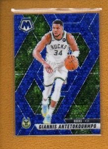 Giannis Antetokounmpo 2024-25 Panini Mosaic Fast Break Blue Prizm #13 /85 - Picture 1 of 2
