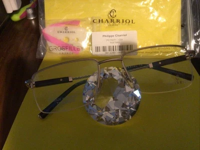 * Новый * CHARRIOL титановые рамы / Col. C01 Gld/черный/ Mod.PC75071 /Sz.54-19-145 - Изображение 1 из 4