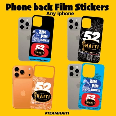 HAITI iPhone back film sticker All Models ( TEAM HAITI) - Image 1 of 4
