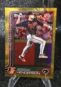 2025 Topps GUNNAR HENDERSON *GOLD SPECKLE RAINBOW* /50 Orioles - Picture 1 of 2