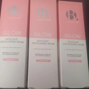 3×Superdrug B. Glow Glycolic Exfoliating Mask Facial 100ml - Picture 1 of 1