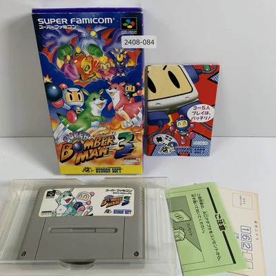 SNES Super Bomberman 3 Boxed Working NTSC-J Japan 2408-084 - Image 1 of 4