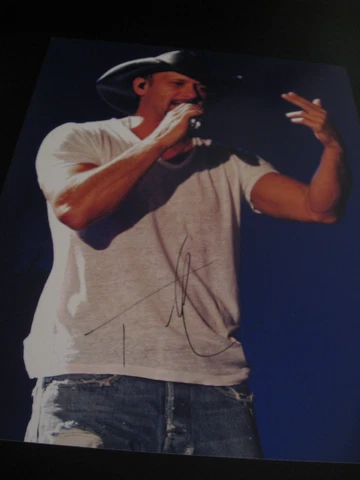 TIM MCGRAW SIGNED AUTOGRAPH 8x10 PHOTO COUNTRY MUSIC FAITH HILL PROMO COA AUTO E Cover